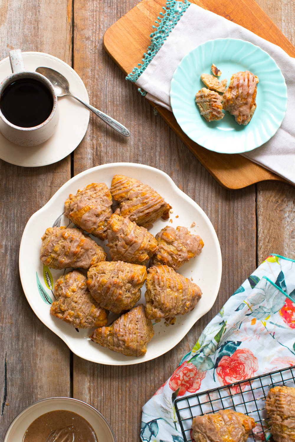 Cinnamon Maple Walnut Scones