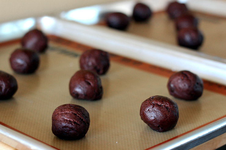 Red Velvet Cookie Dough Balls Red Velvet Cookie Dough Balls