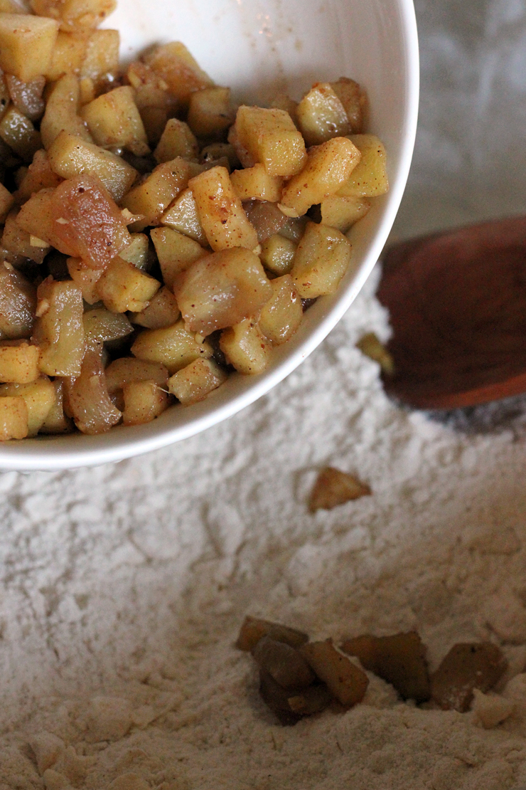 Apple Spice Scones Add Apples
