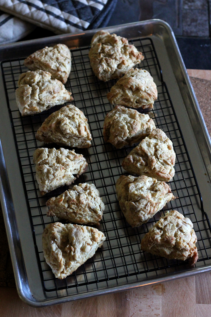 Apple Spice Scones Cooling