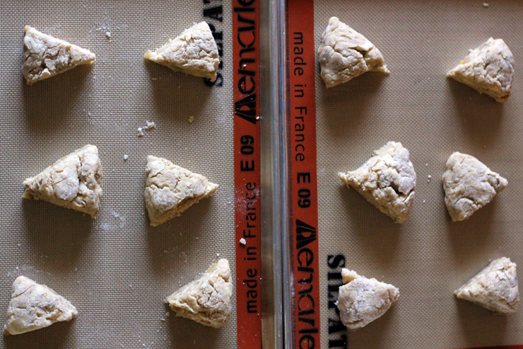 Apple Spice Scones Pre Bake Aerial Apple Spice Scones Pre Bake Aerial