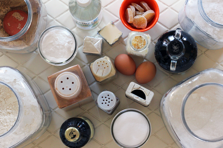 All you need to mix up this recipe for ginger molasses cookies with rum glaze, inspired by a famous cocktail.