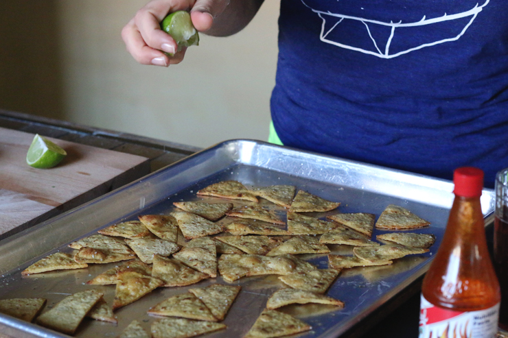 Baked tortilla chips Baked tortilla chips