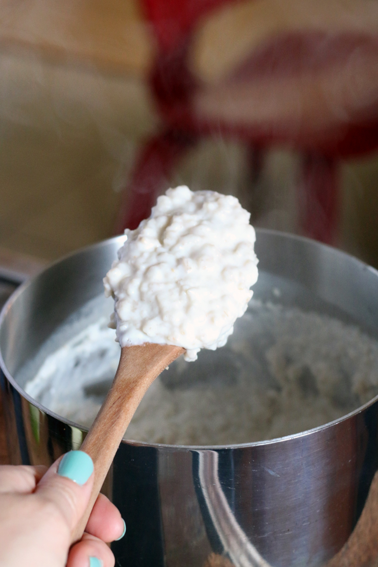 Apple Oatmeal Brulee Cooked Oats
