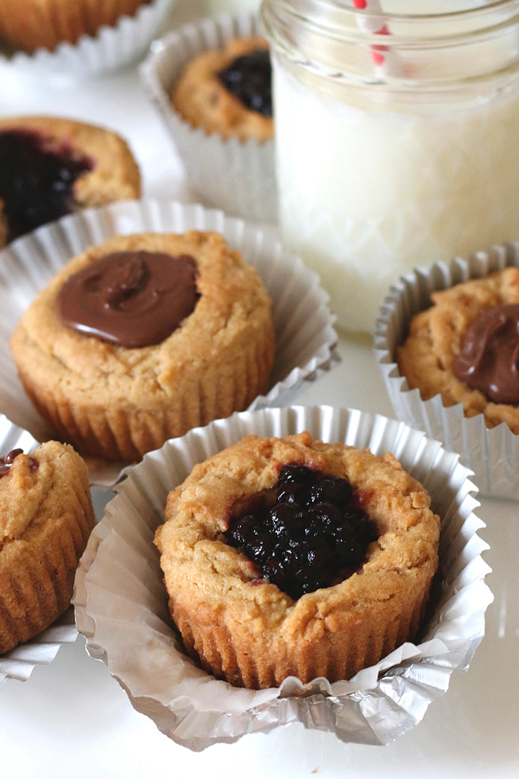 Peanut Butter Cookie Cups Jam Filled Peanut Butter Cookie Cups Jam Filled