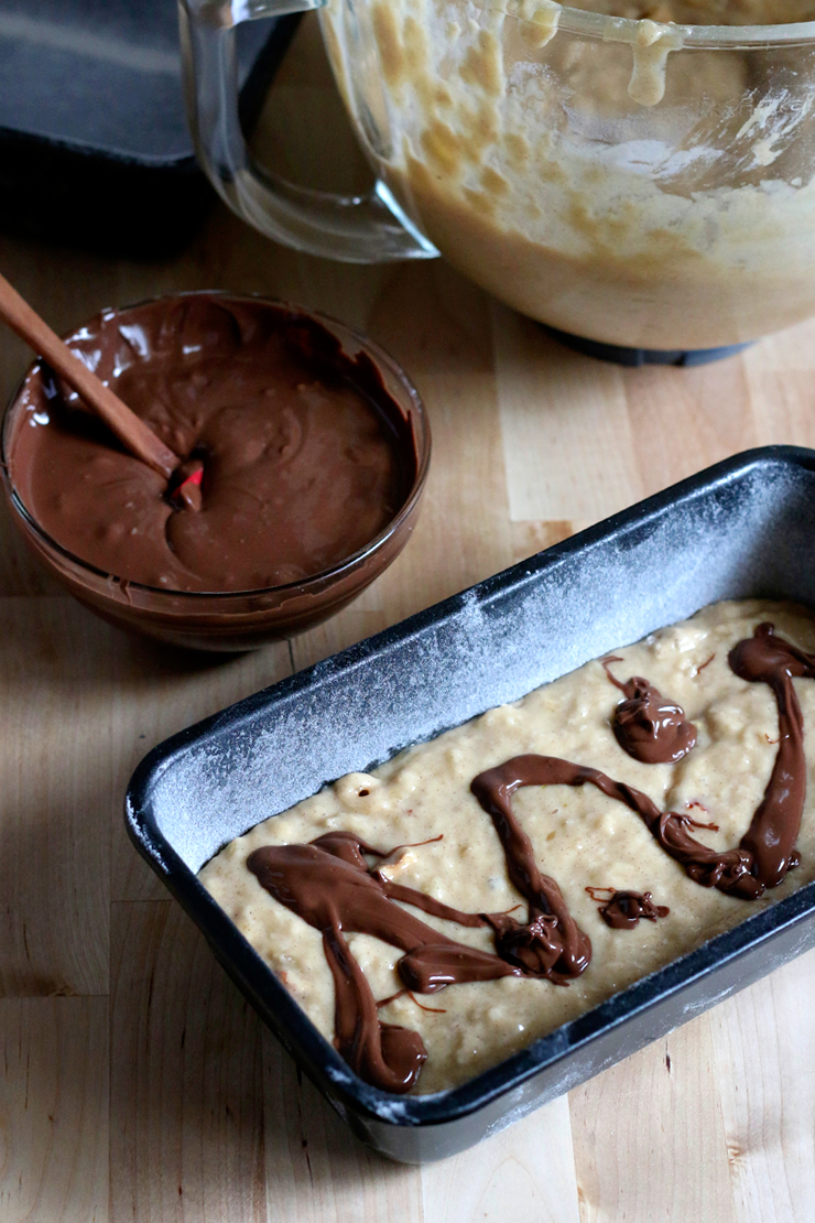 Banana Nutella Bread Fill Banana Nutella Bread Fill