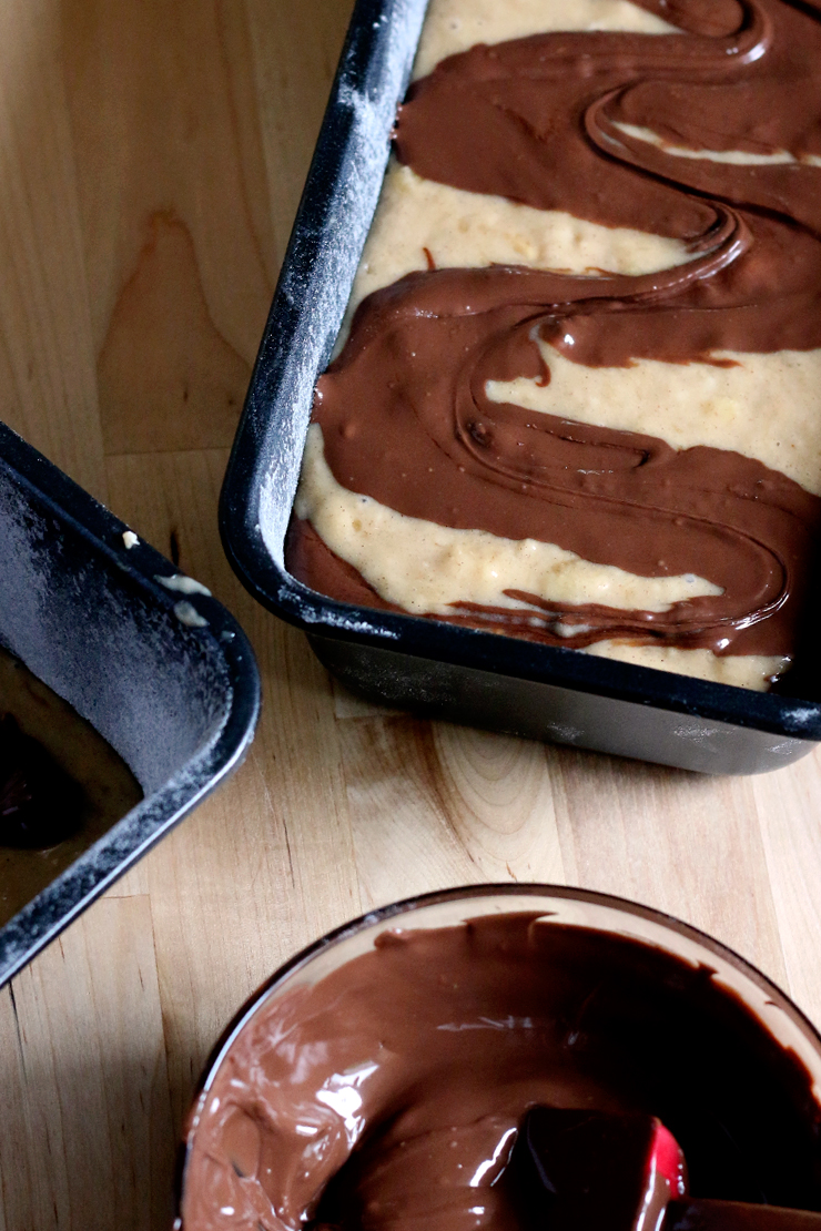 Banana Nutella Bread Fill Swirl Banana Nutella Bread Fill Swirl