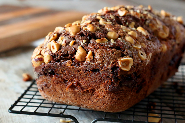 Nutella Banana Bread Loaf Nutella Banana Bread Loaf