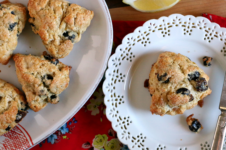 Sour Lemon Cherry Scones Sour Lemon Cherry Scones