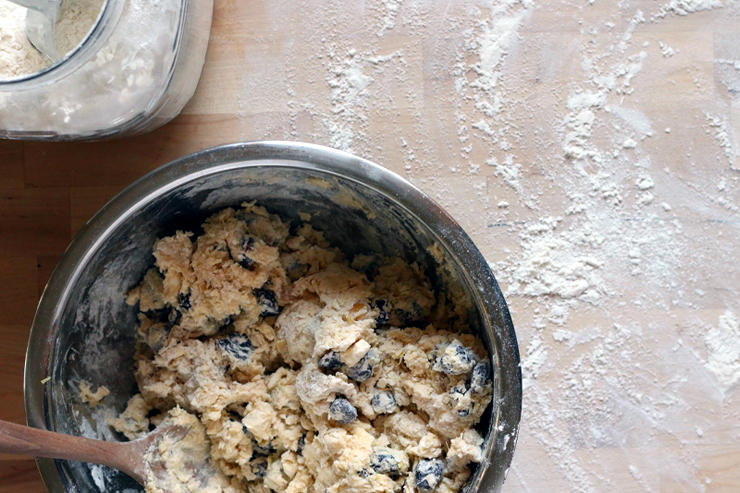 Sour Lemon Cherry Scones Dough Bowl Sour Lemon Cherry Scones Dough Bowl