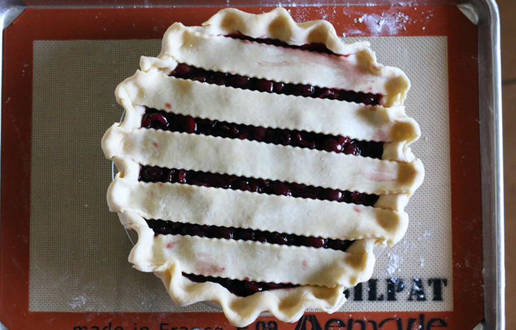 Cherry Bourbon Pie Formed Cherry Bourbon Pie Formed