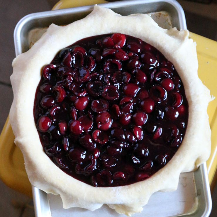 Cherry Bourbon Pie Shell Fill Cherry Bourbon Pie Shell Fill