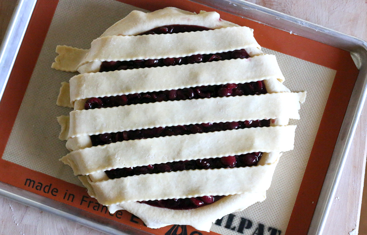 Cherry Bourbon Pie Sriped Cherry Bourbon Pie Sriped