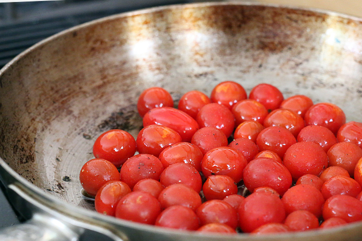 Eggs On A Raft Tomatoes cooking Eggs On A Raft Tomatoes cooking
