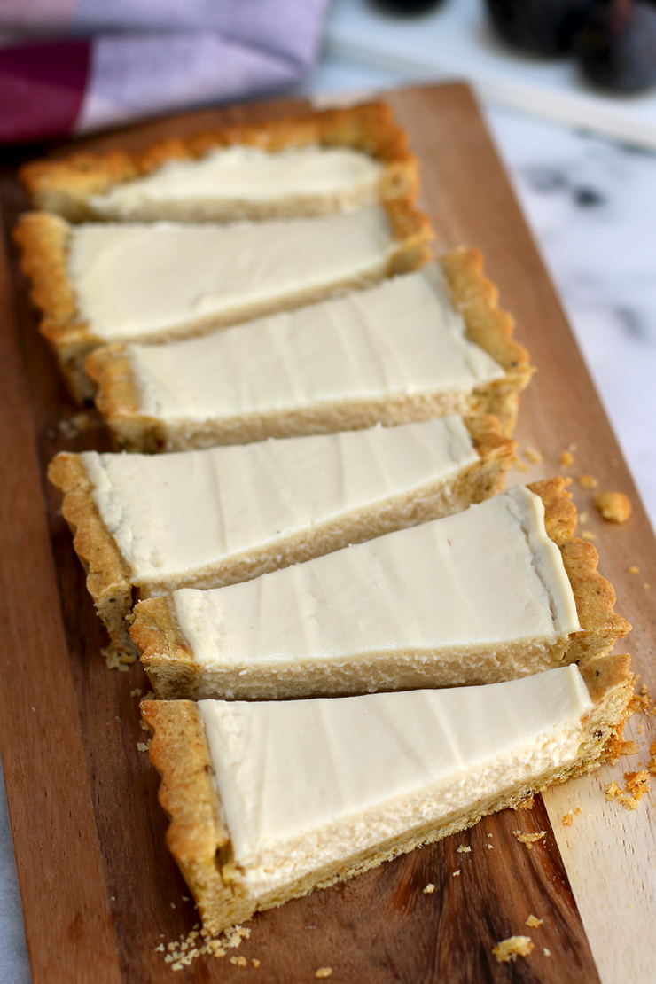 Fig Mascarpone Tart Cut