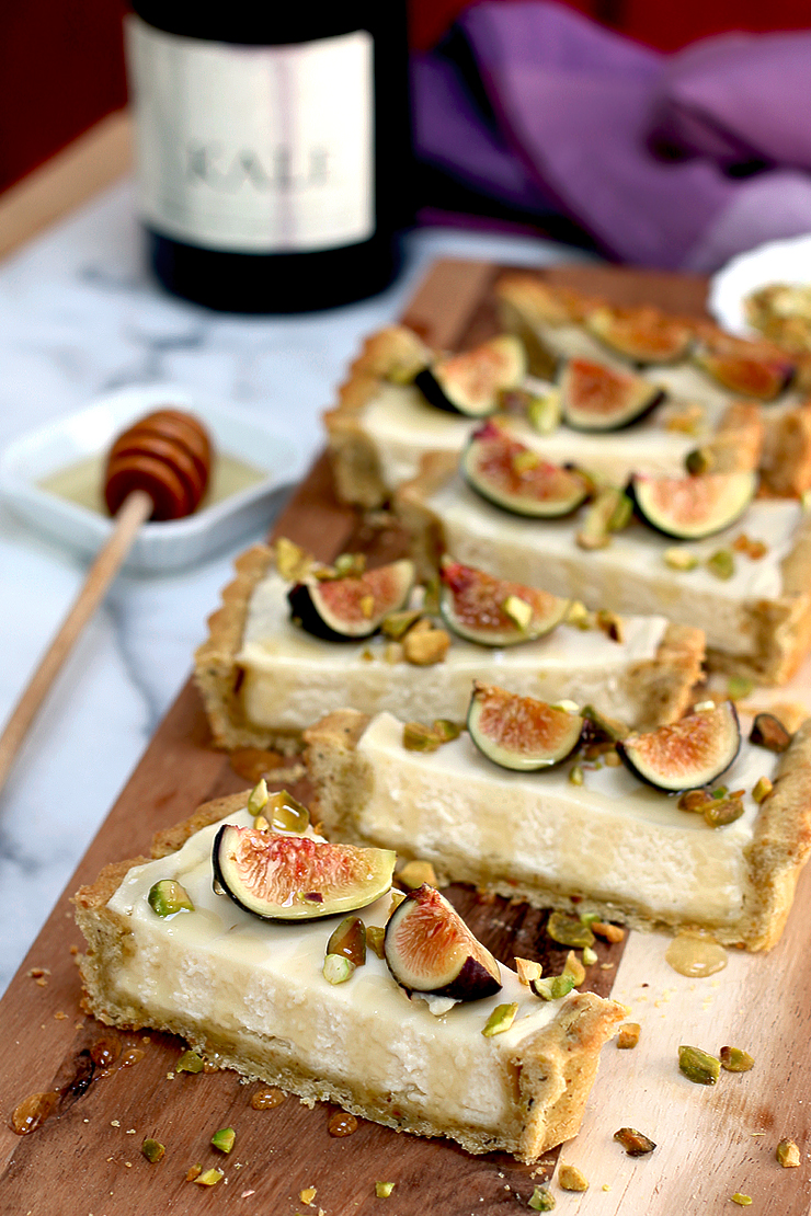 Fig Mascarpone Tart Pistachio Black Pepper Crust