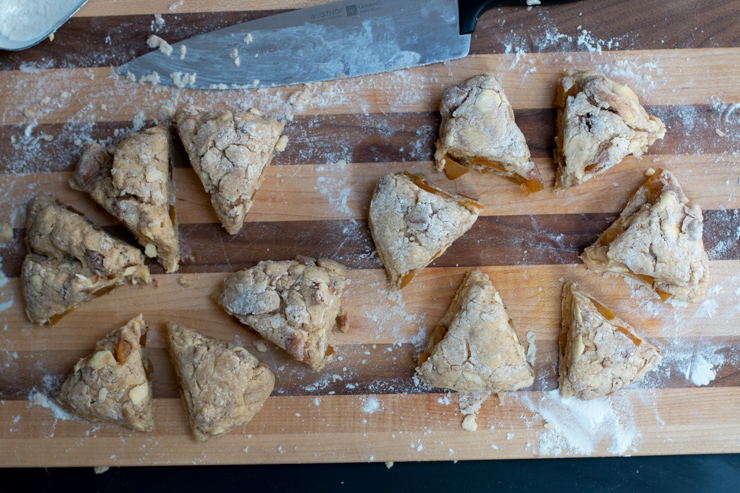 Persimmon Cinnamon Scones Sliced Persimmon Cinnamon Scones Sliced