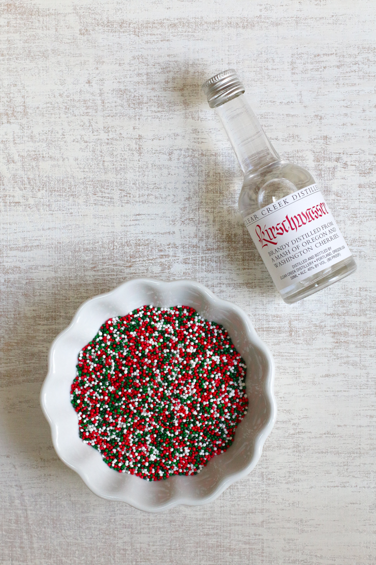 The best gift of all, mini-bar booze and sprinkles!