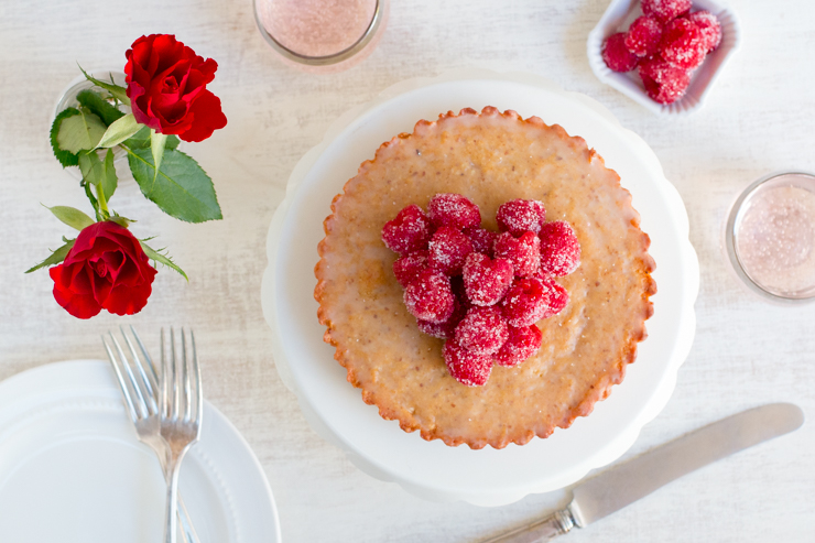 Raspberry Financier Cake for 2