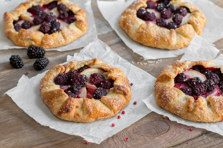 The new definition of summer madness, Blackberry Nectarine Galettes with Pink Peppercorn Crust