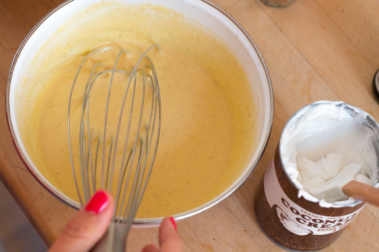 cream of coconut custard for french toast