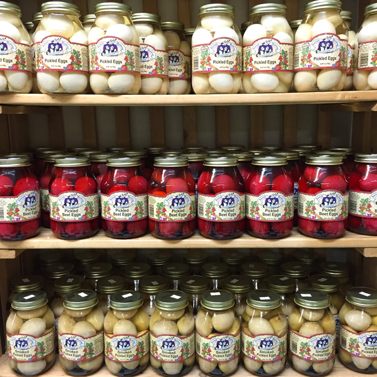 Pickled Eggs at The Country Mercantile