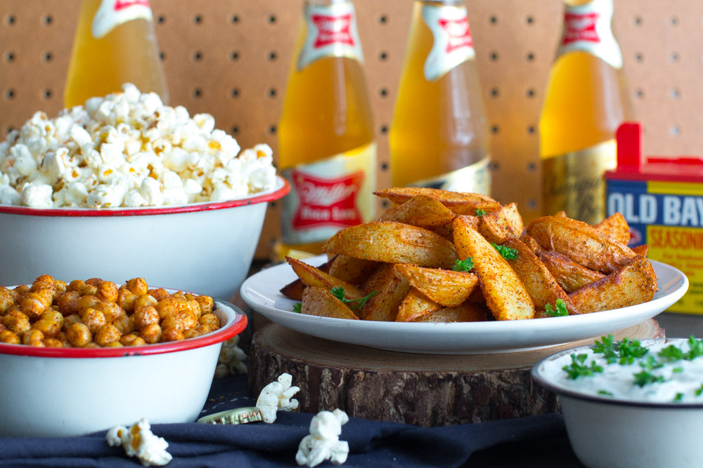 Old Bay Three Way with Miller High Life