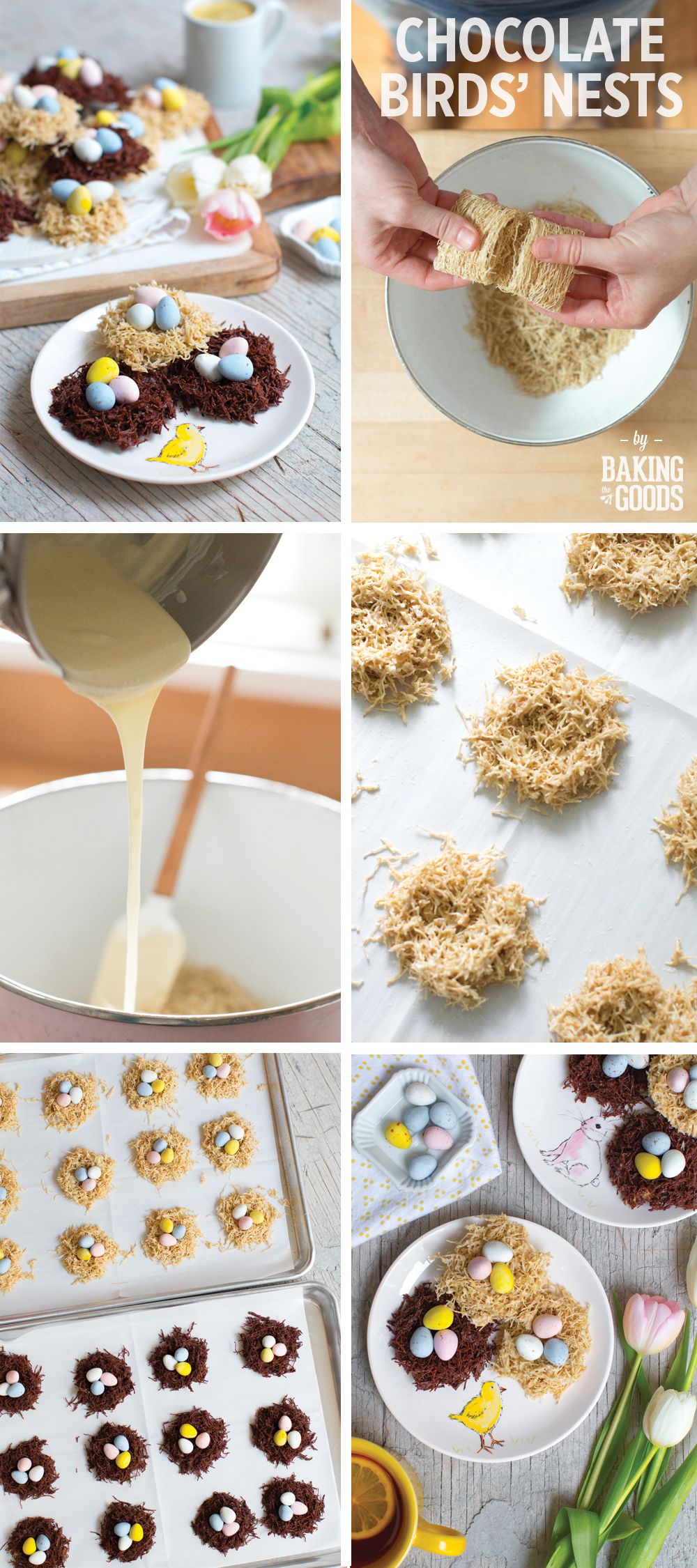 Chocolate Birds' Nests - Step by Step