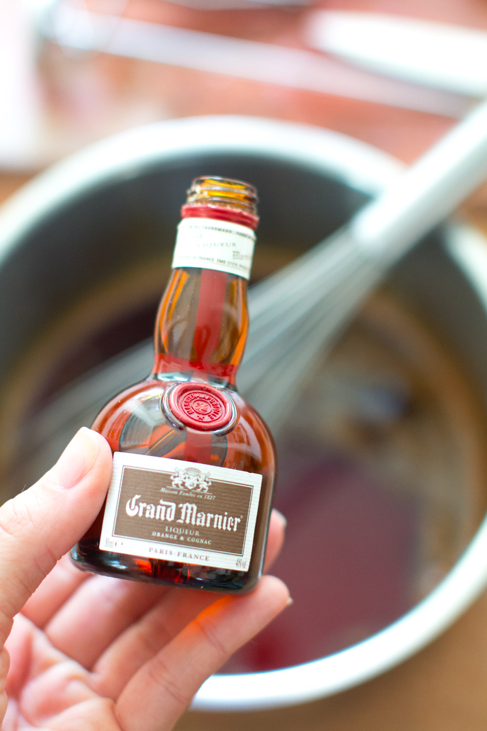 Grand Marnier for the blood orange syrup