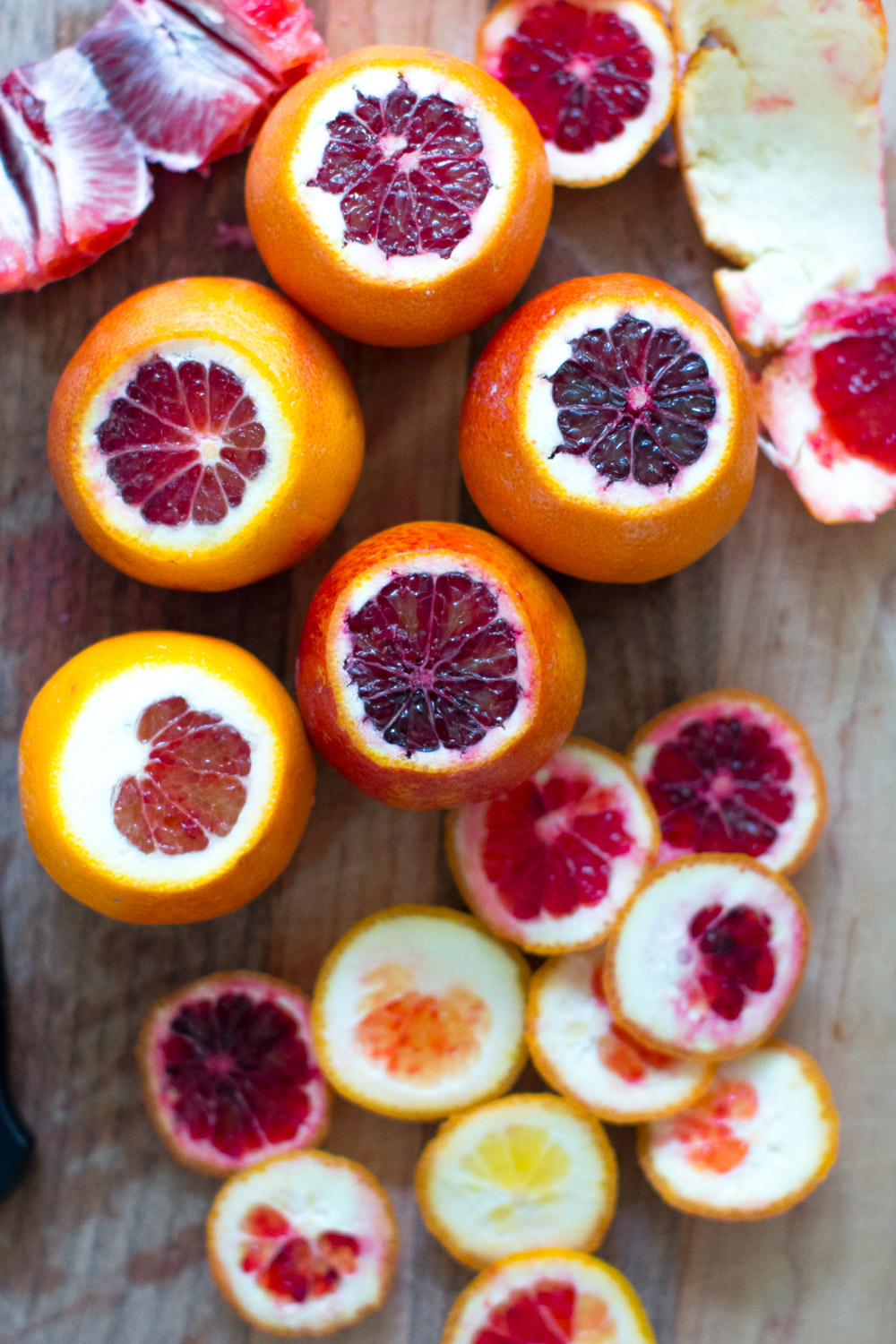 sliced blood oranges