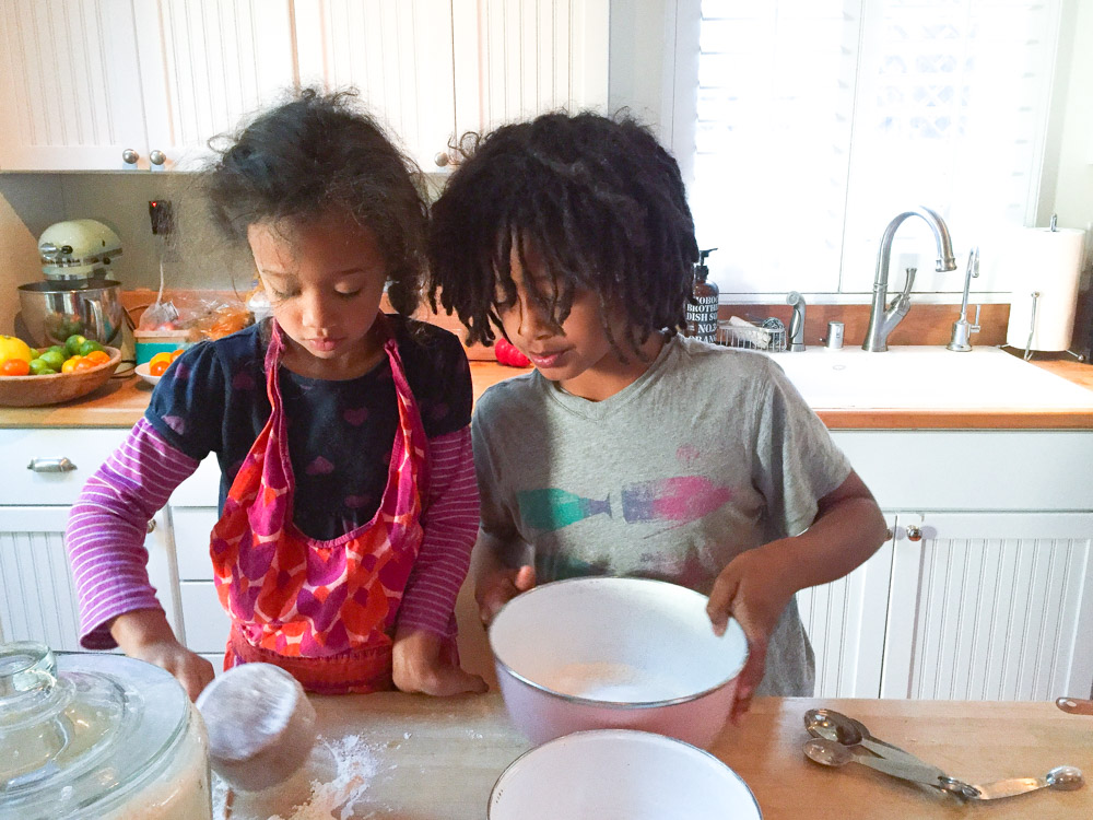 Cuzzies making pancakes