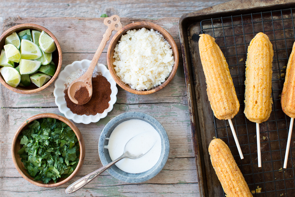 Topping time for the Mexican Street Cornbread!