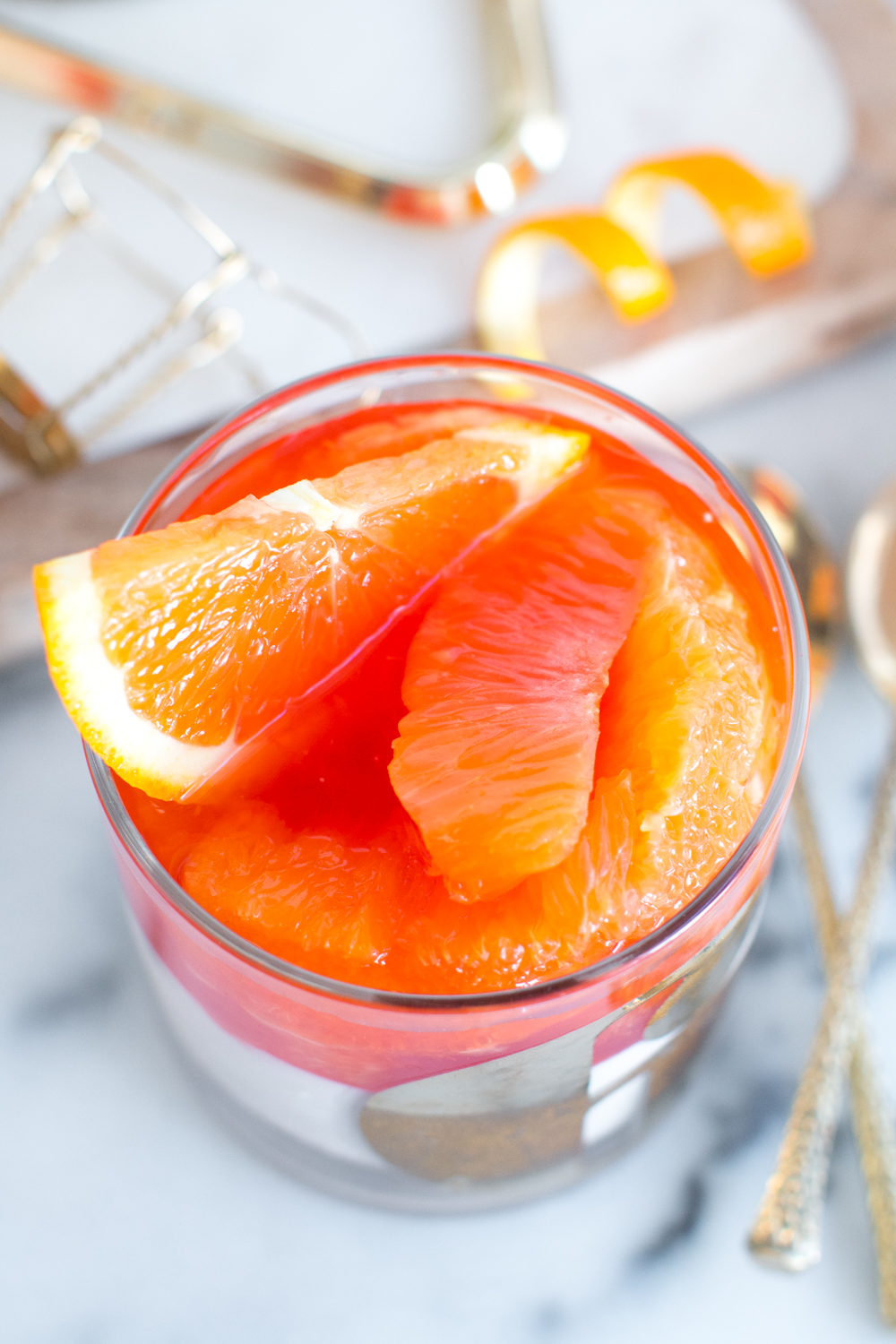 Aperol Spritz Panna Cotta