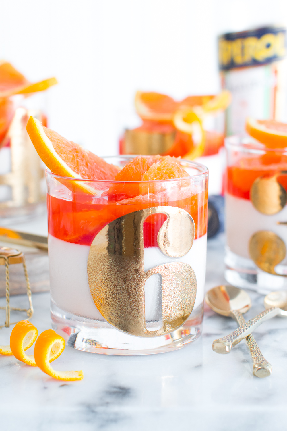 Aperol Spritz Panna Cotta