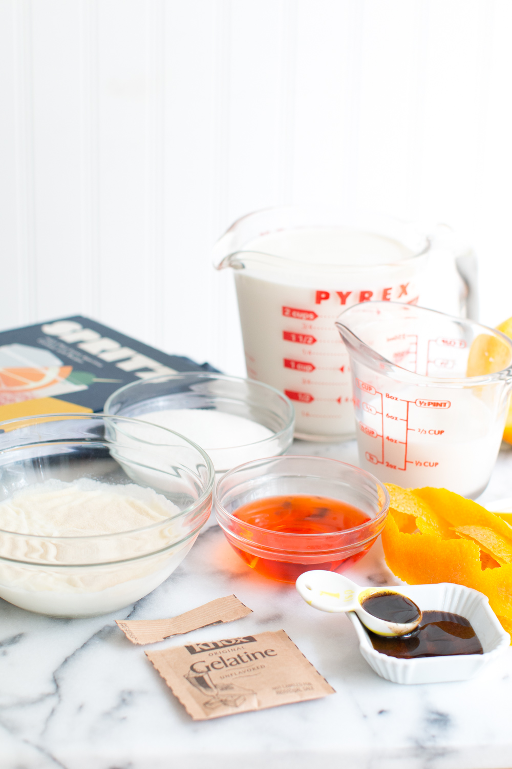 Aperol Spritz Panna Cotta ingredients