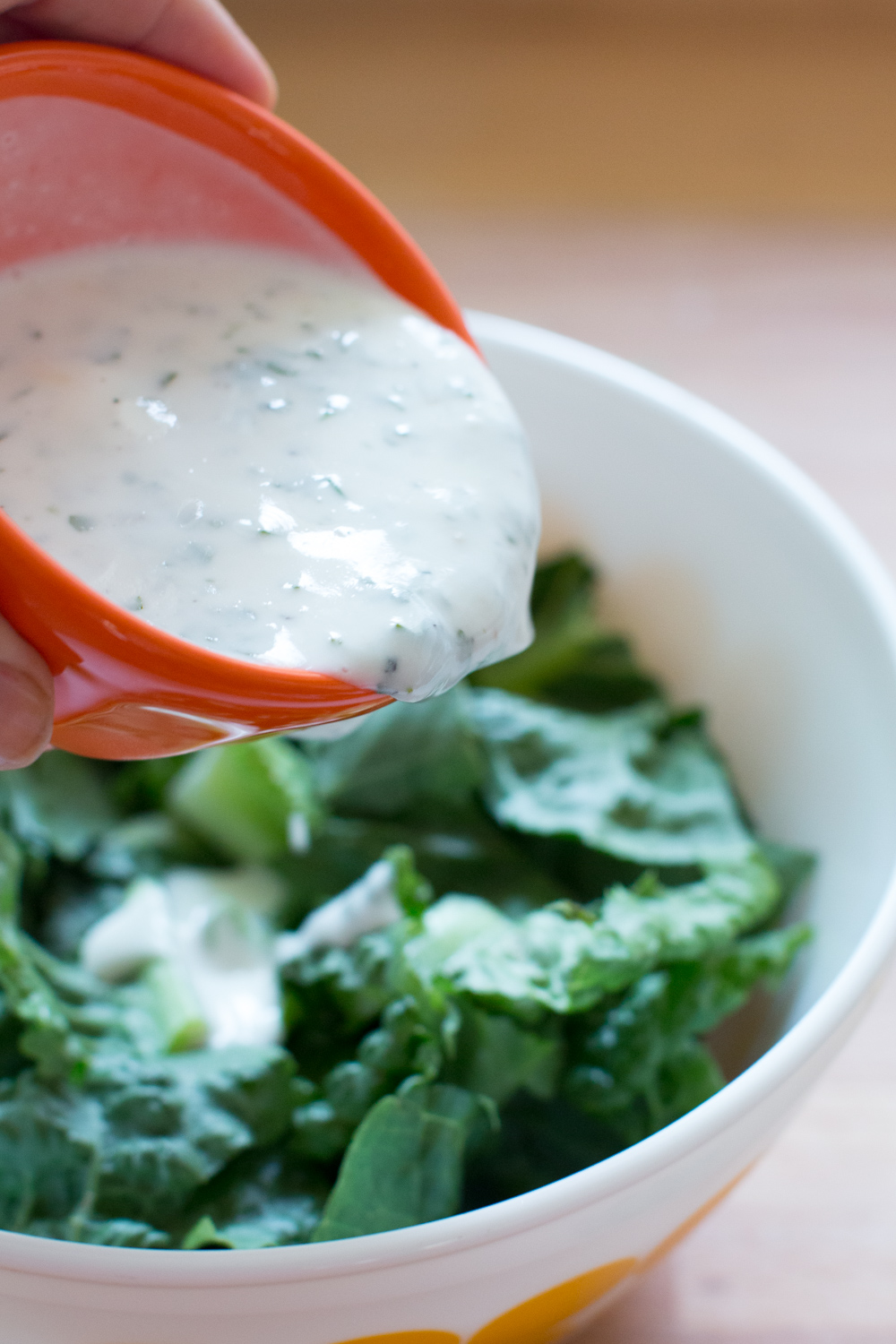 Creamy buttermilk, cilantro and lime dressing
