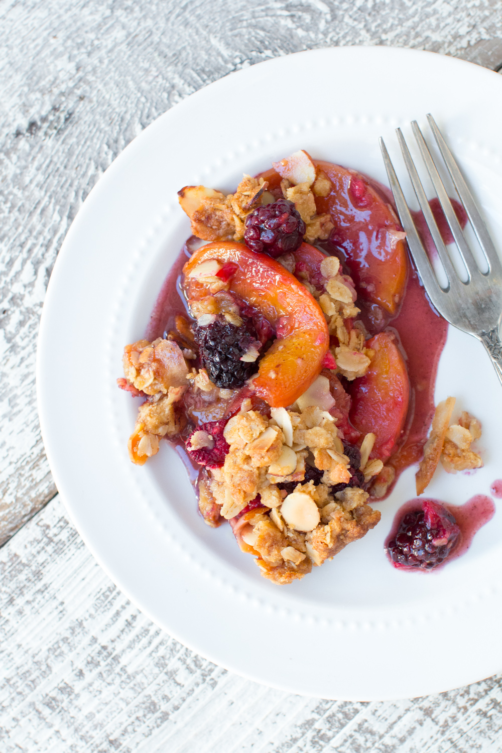Peach Berry Crisp, it's the simple things that are the most delicious