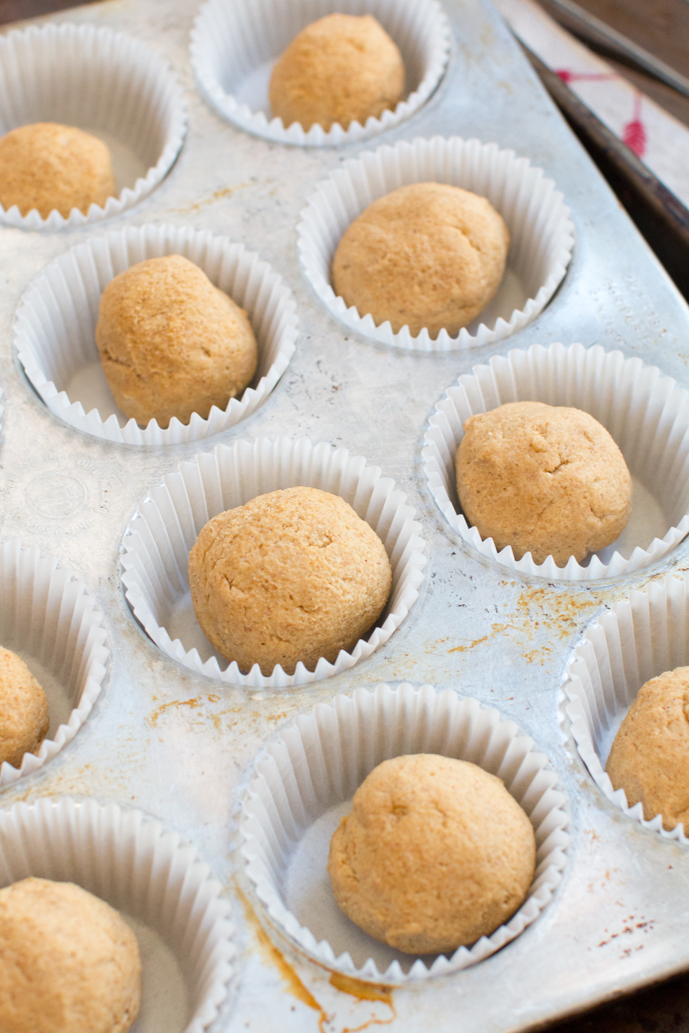 Nutella S'mores Cookie Cups dough balls