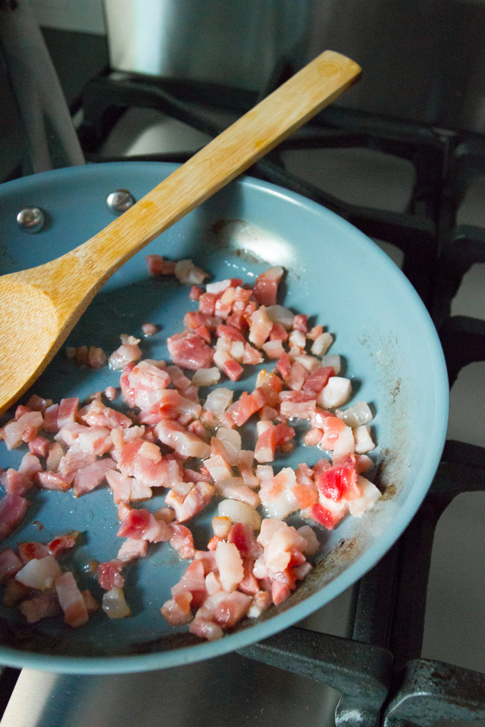 crisping pancetta