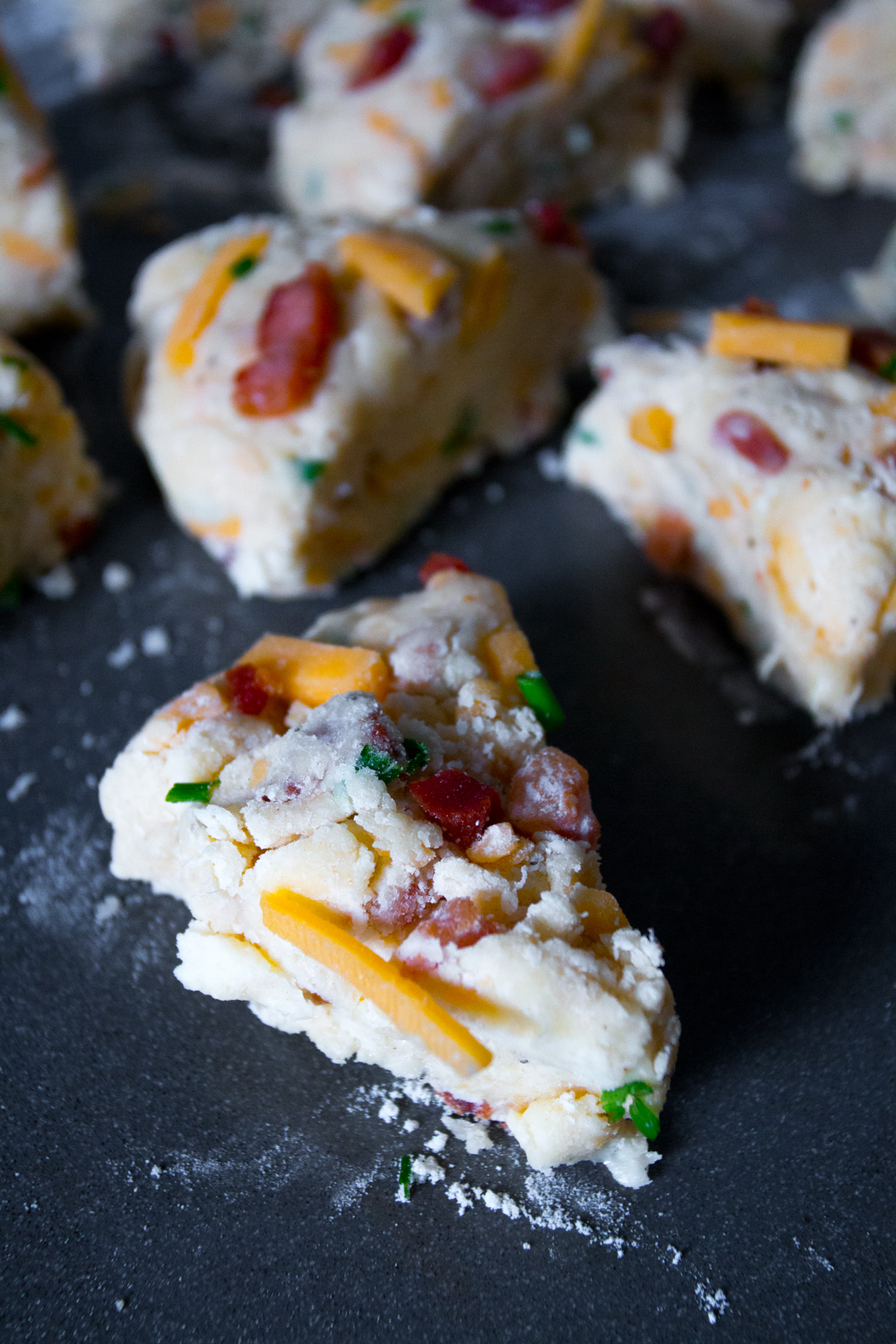 Cheddar Pancetta Scones prebake