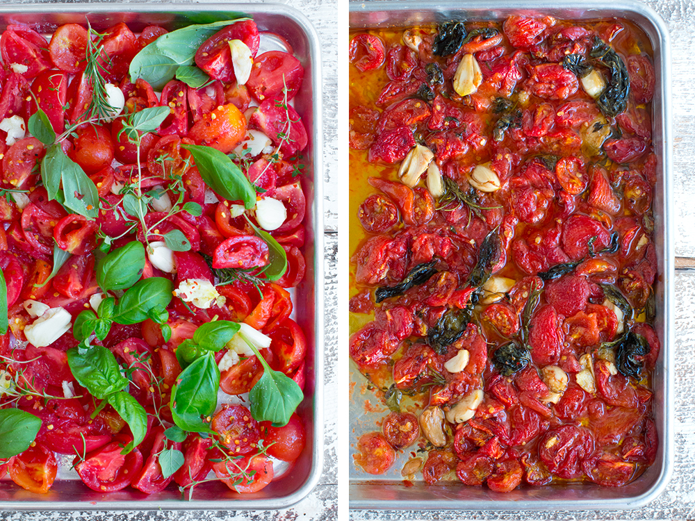 Tomato Confit - Pre Bake/Post Bake.