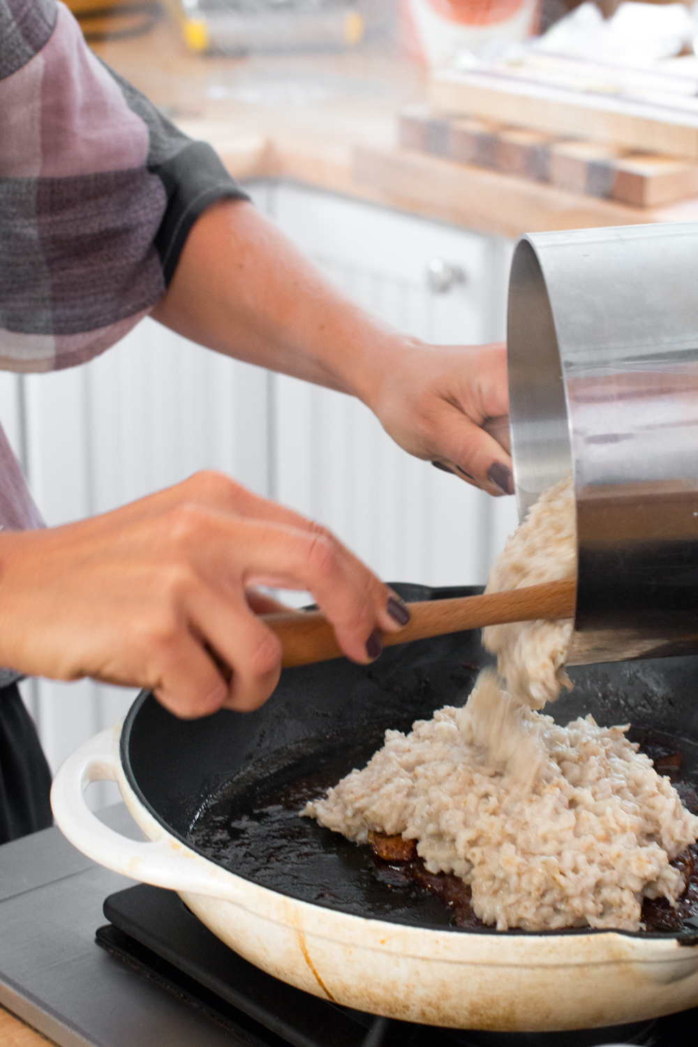 caramelized brown sugar figs add oatmeal