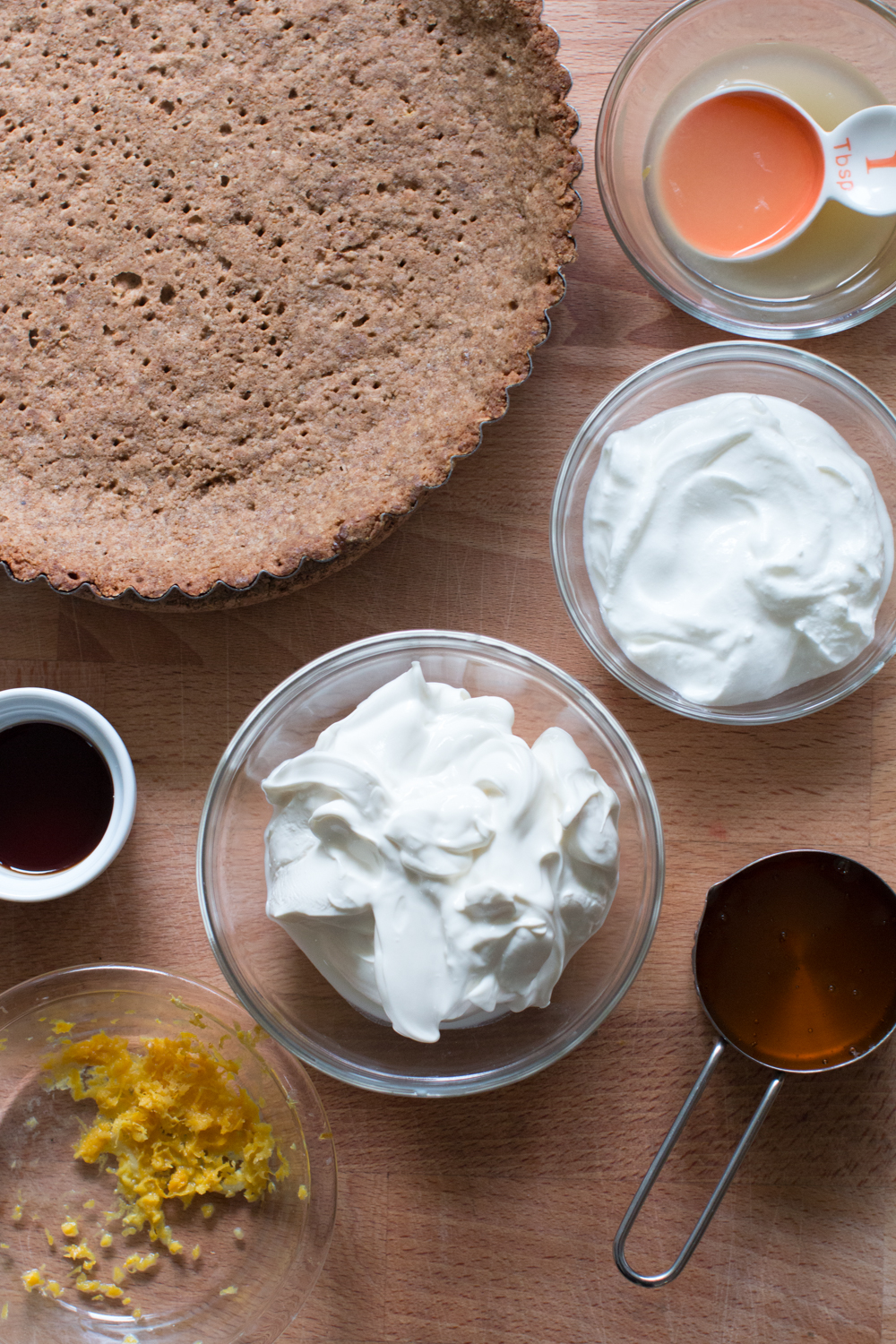 Meyer Lemon Ginger Molasses Tart filling