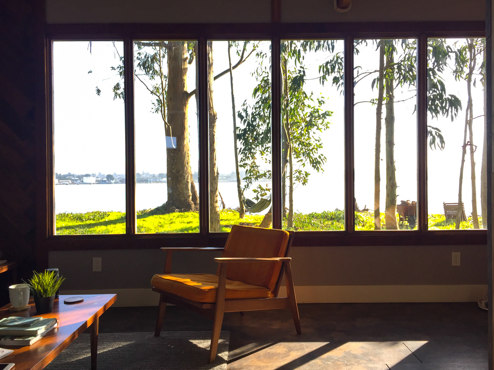 Mid Century Cabin at Oyster Beach Social Club in Eureka, CA.