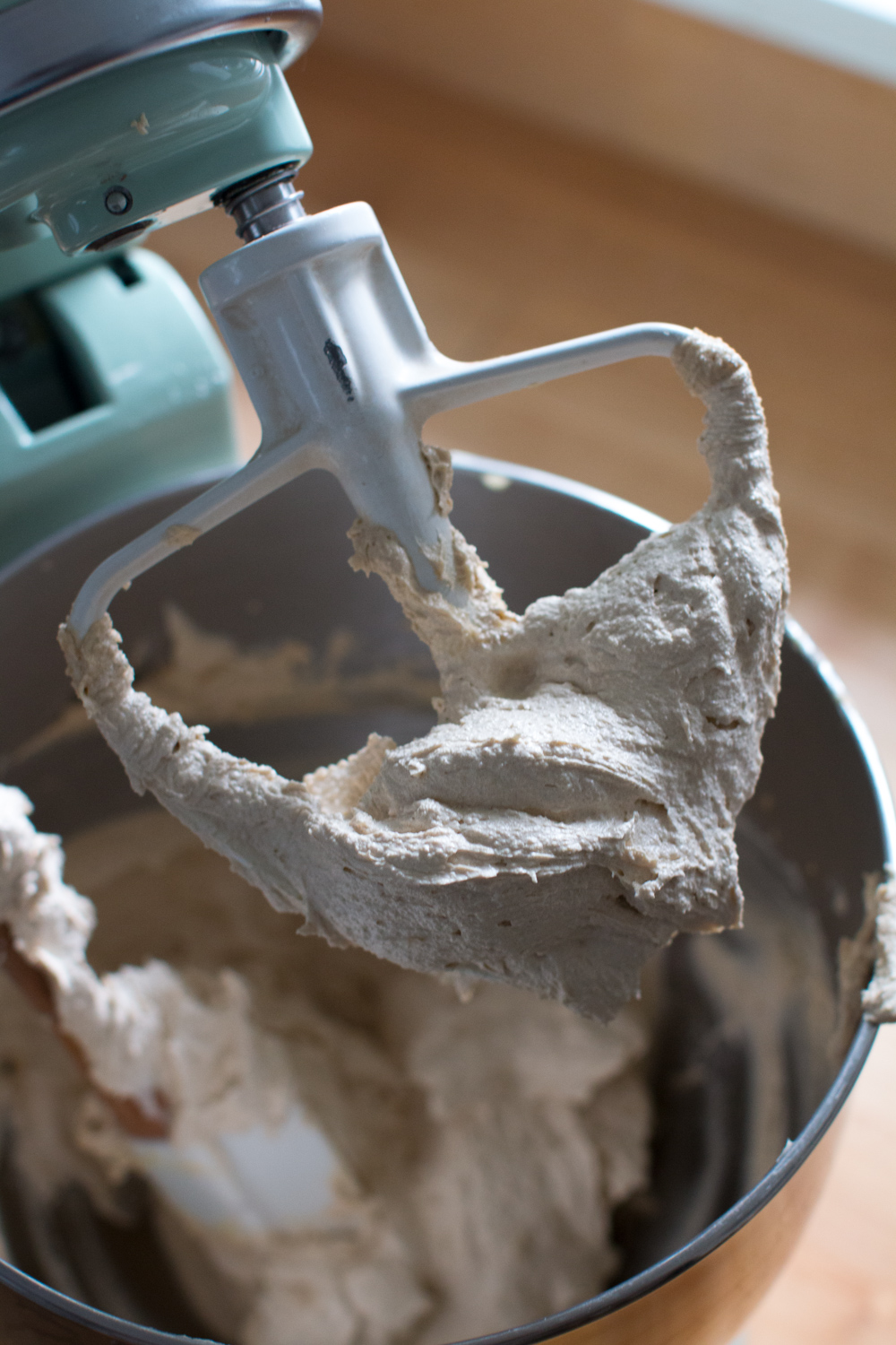 whipping butter and sugar