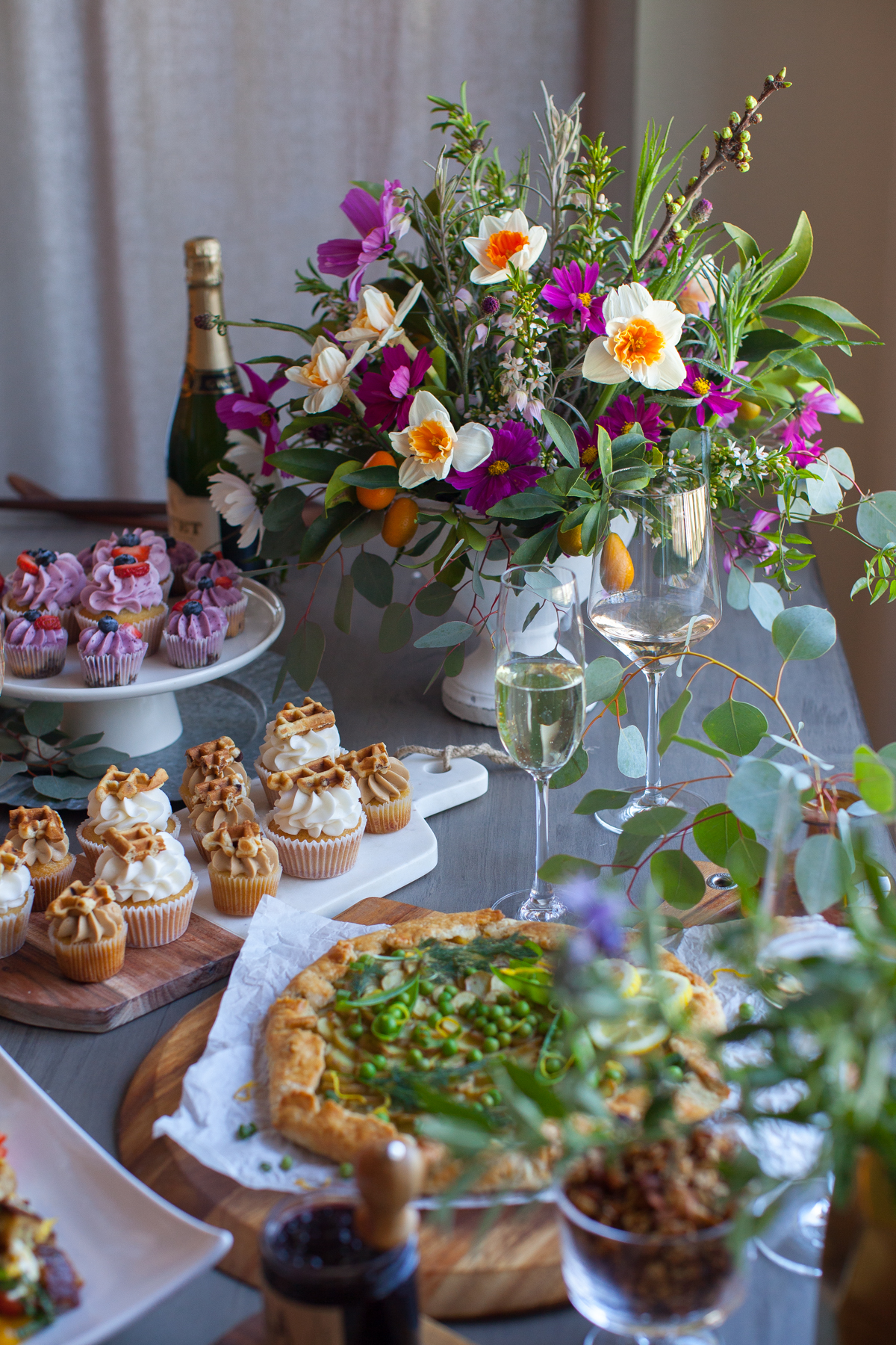 Floral arrangement by Amy of Bright Inc.