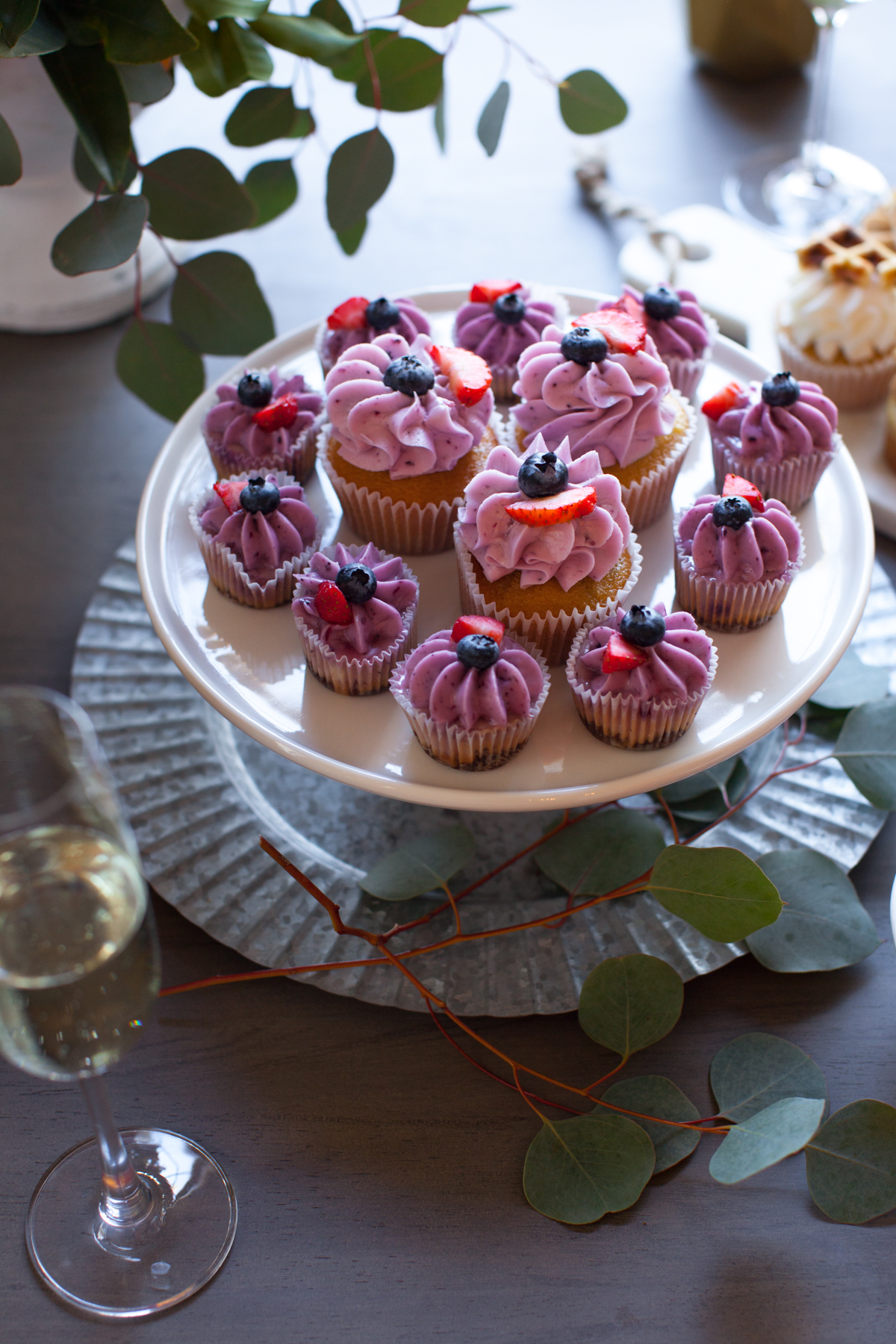 Blueberry Maple Buttercream Cupcakes from Sugar Cat Cupcakes