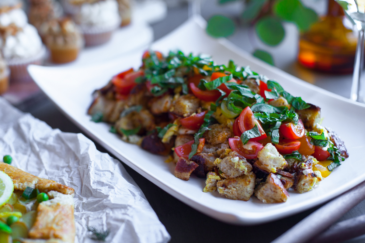 Robin's Breakfast Panzanella Salad.