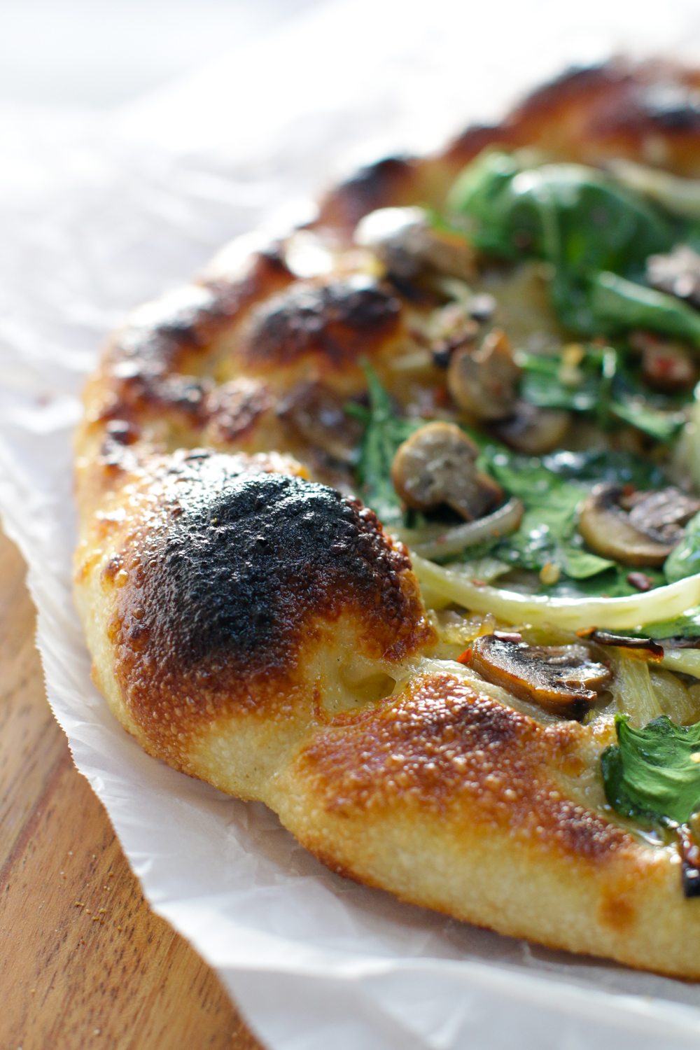 That charred up bubble, c'mon on people pay like $24 for that a fancy pizza place in San Francisco!