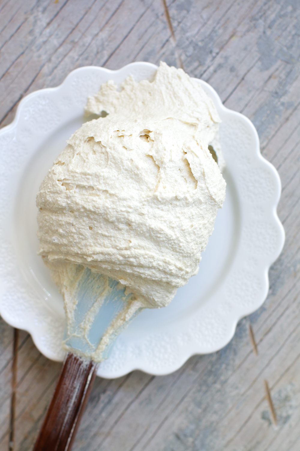 Whipping the living daylight out of the butter and sugar helps give the cookies a lighter texture.